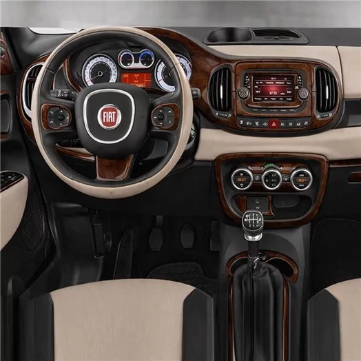Fiat 500L 2012–2018 Mascherine sagomate per rivestimento cruscotti 39-Decori Fiat 500L 2012–2018 Mascherine sagomate per rivestimento cruscotti 39-Decori