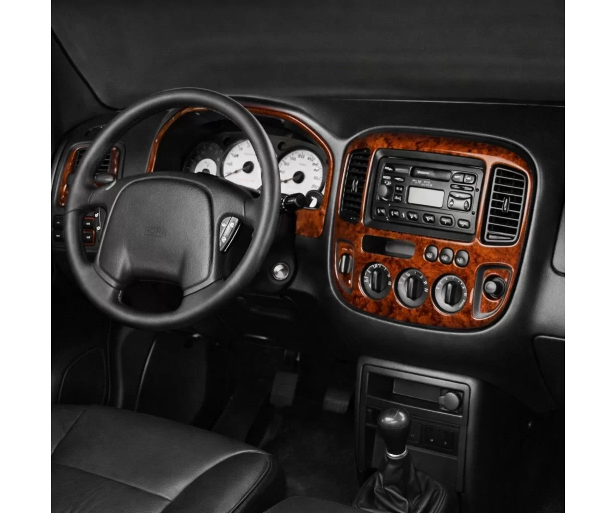 Ford Maverick 01.2001 Mascherine sagomate per rivestimento cruscotti 6-Decori