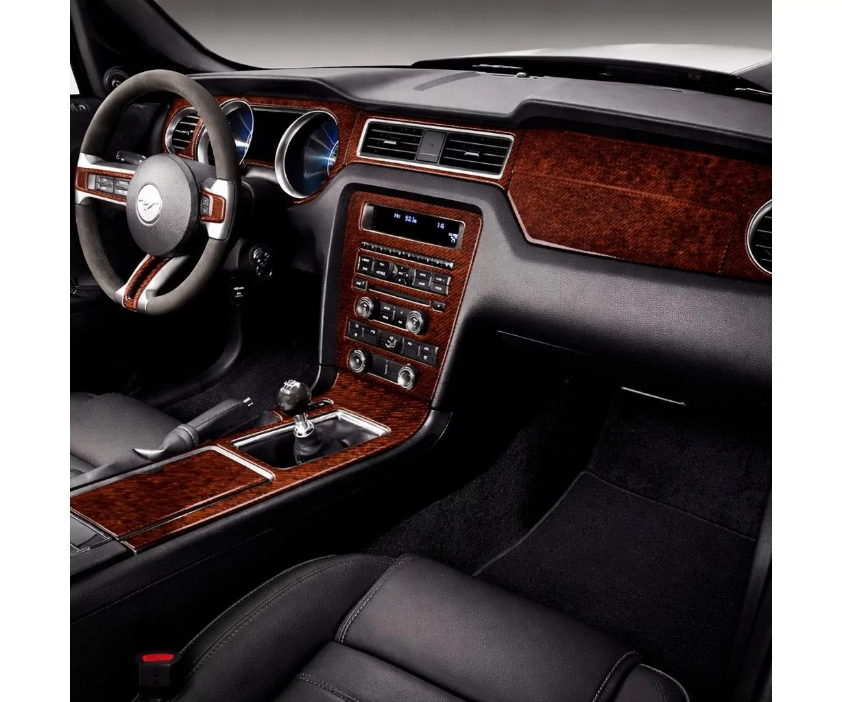 Ford Mustang 2010-2015 Mascherine sagomate per rivestimento cruscotti 22 Decori