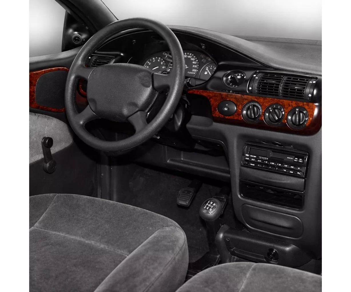 Ford Escord 02.95-02.00 Mascherine sagomate per rivestimento cruscotti 12-Decori