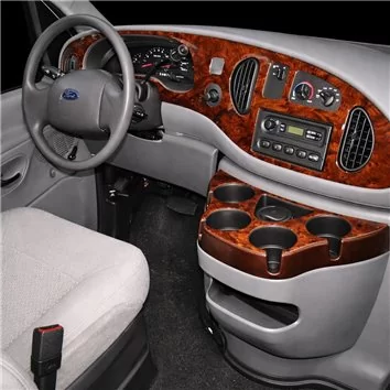 Ford E-Series E-Van 2008-2011 Mascherine sagomate per rivestimento cruscotti 10 Decori