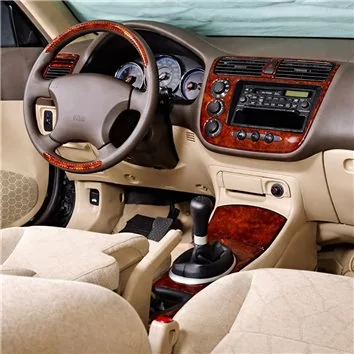 Honda Civic 04.01-06.06 Mascherine sagomate per rivestimento cruscotti 10-Decori