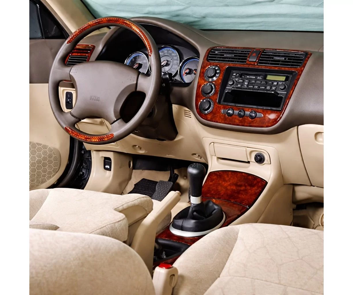 Honda Civic 04.01-06.06 Mascherine sagomate per rivestimento cruscotti 10-Decori Honda Civic 04.01-06.06 Mascherine sagomate per rivestimento cruscotti 10-Decori