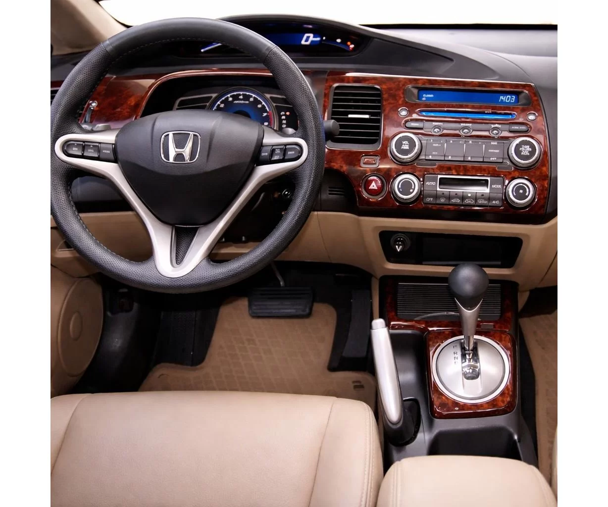 Honda Civic 06.06-12.11 Mascherine sagomate per rivestimento cruscotti 16-Decori Honda Civic 06.06-12.11 Mascherine sagomate per rivestimento cruscotti 16-Decori