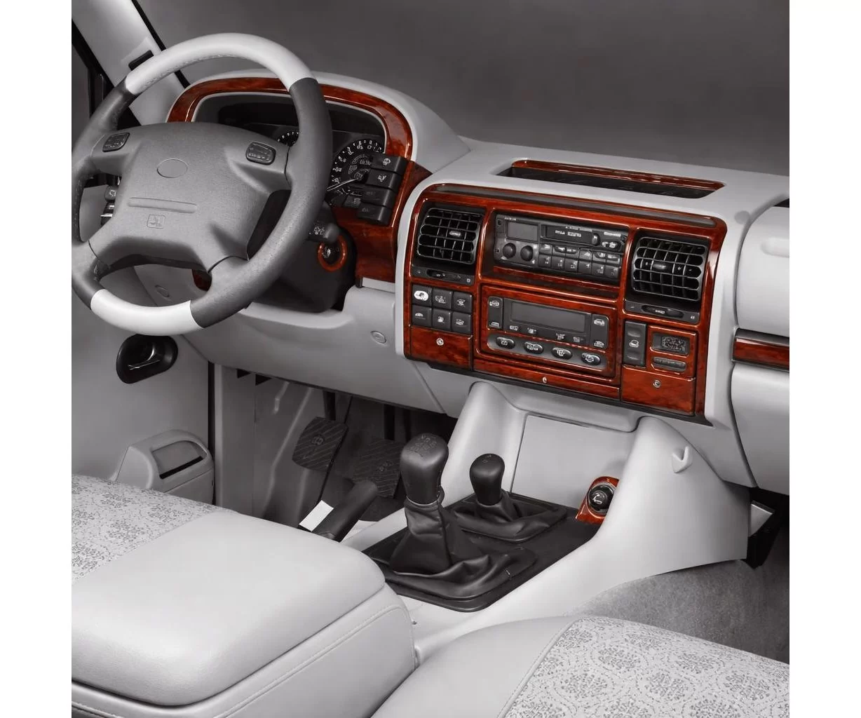 Land Rover Discovery II TD5 10.98-12.04 Mascherine sagomate per rivestimento cruscotti 24-Decori