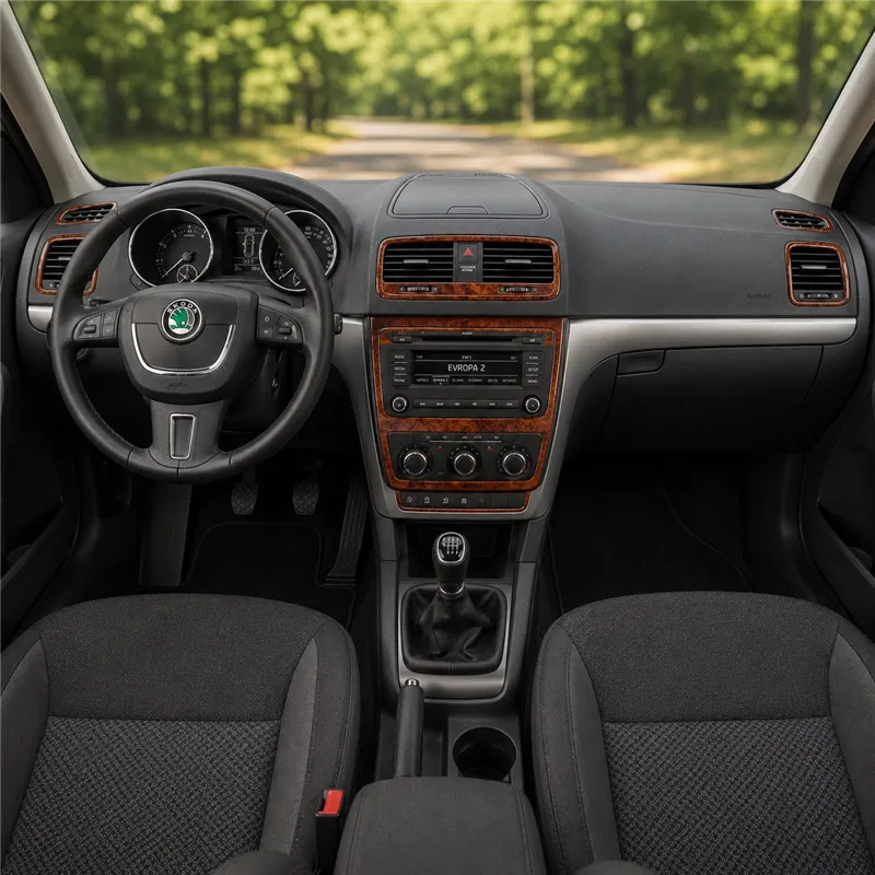 Skoda Yeti 2010-in poi kit rivestimento cruscotto e interni 3D 21 pezzi