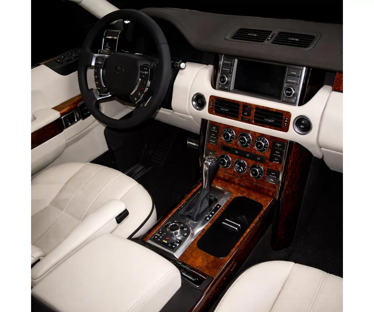 Land Rover Range Rover 2007-2009 Full Set, Automatic Gear Mascherine sagomate per rivestimento cruscotti 