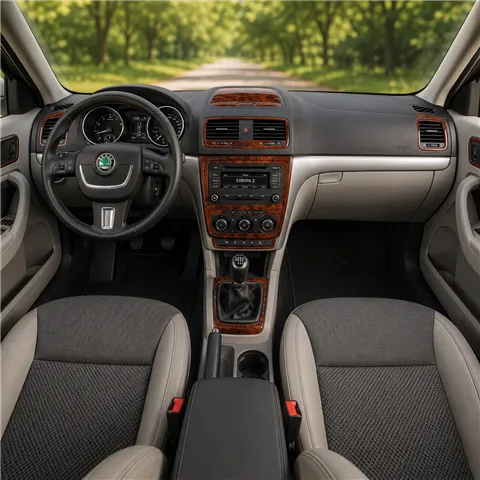 Skoda Yeti 2010-in poi kit rivestimento cruscotto e interni 3D 36 pezzi