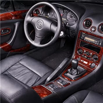 Mazda Miata 1999-2000 Full Set, With Fog Light Switch Mascherine sagomate per rivestimento cruscotti 