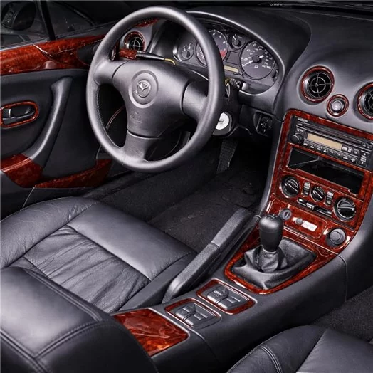 Mazda Miata 1999-2000 Full Set, With Fog Light Switch Mascherine sagomate per rivestimento cruscotti Mazda Miata 1999-2000 Full Set, With Fog Light Switch Mascherine sagomate per rivestimento cruscotti