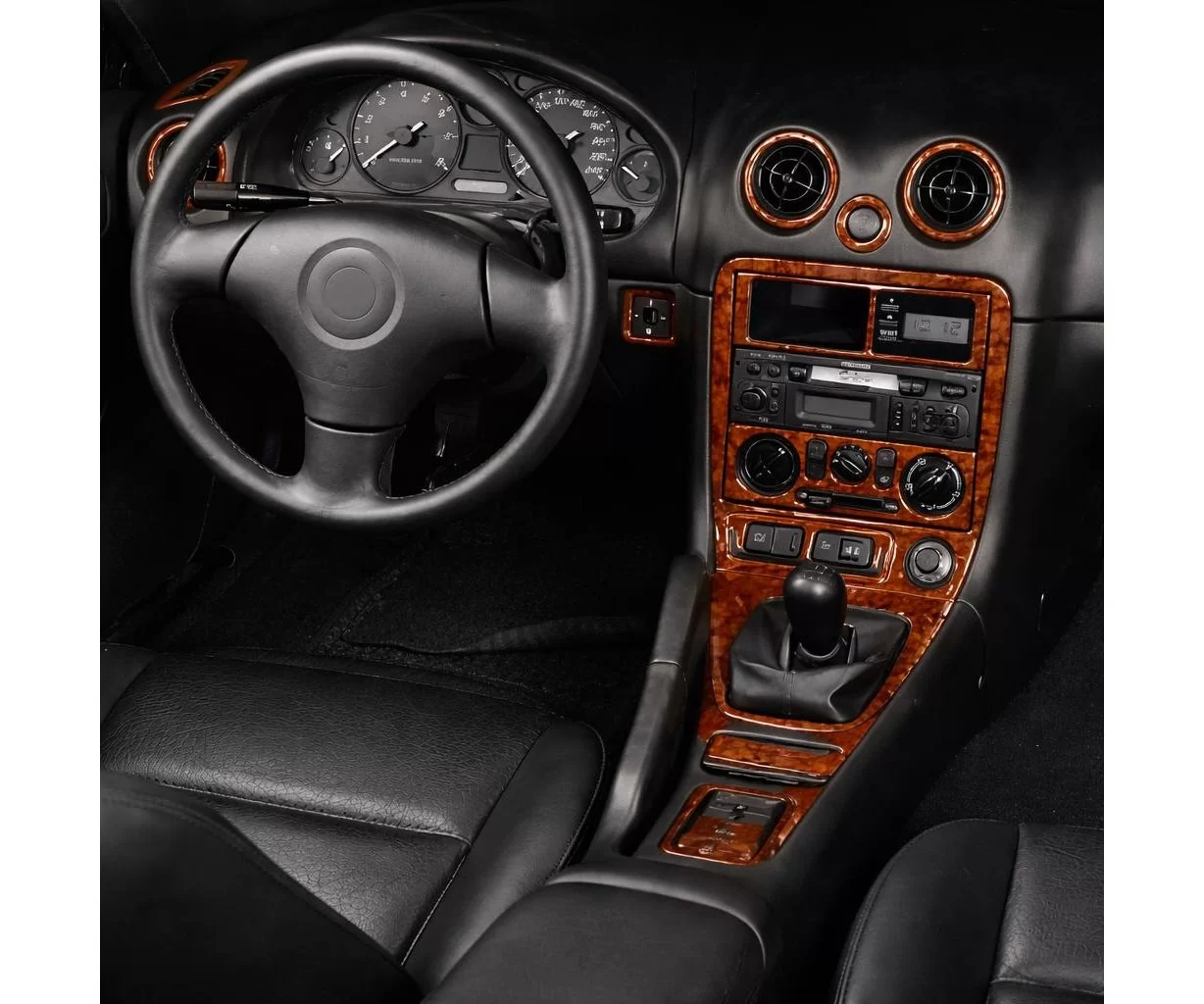 Mazda MX 5 12.00-12.05 Mascherine sagomate per rivestimento cruscotti 14-Decori