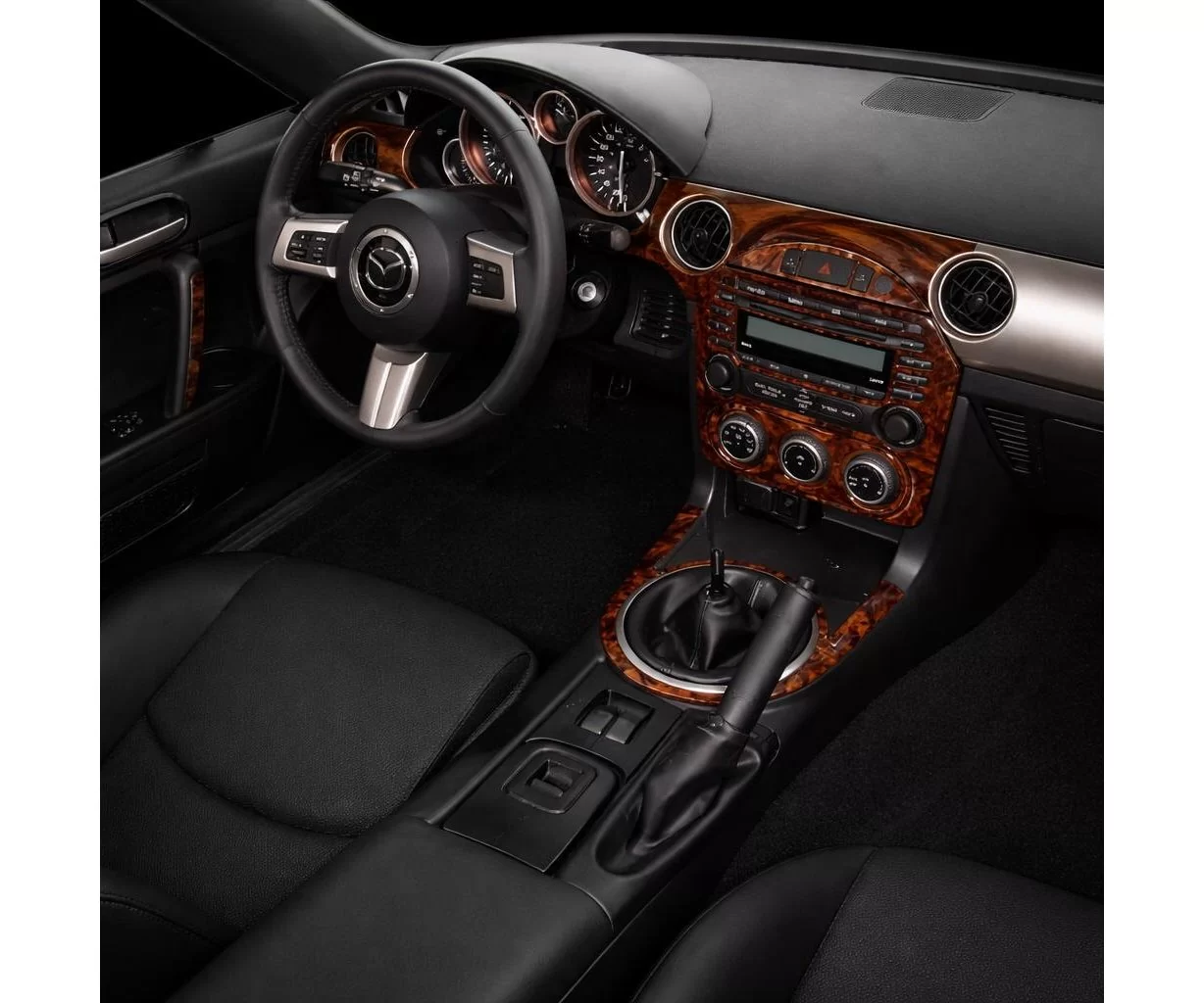 Mazda MX-5 Miata NC Mk3 2009-2015 Mascherine sagomate per rivestimento cruscotti 40-Decori