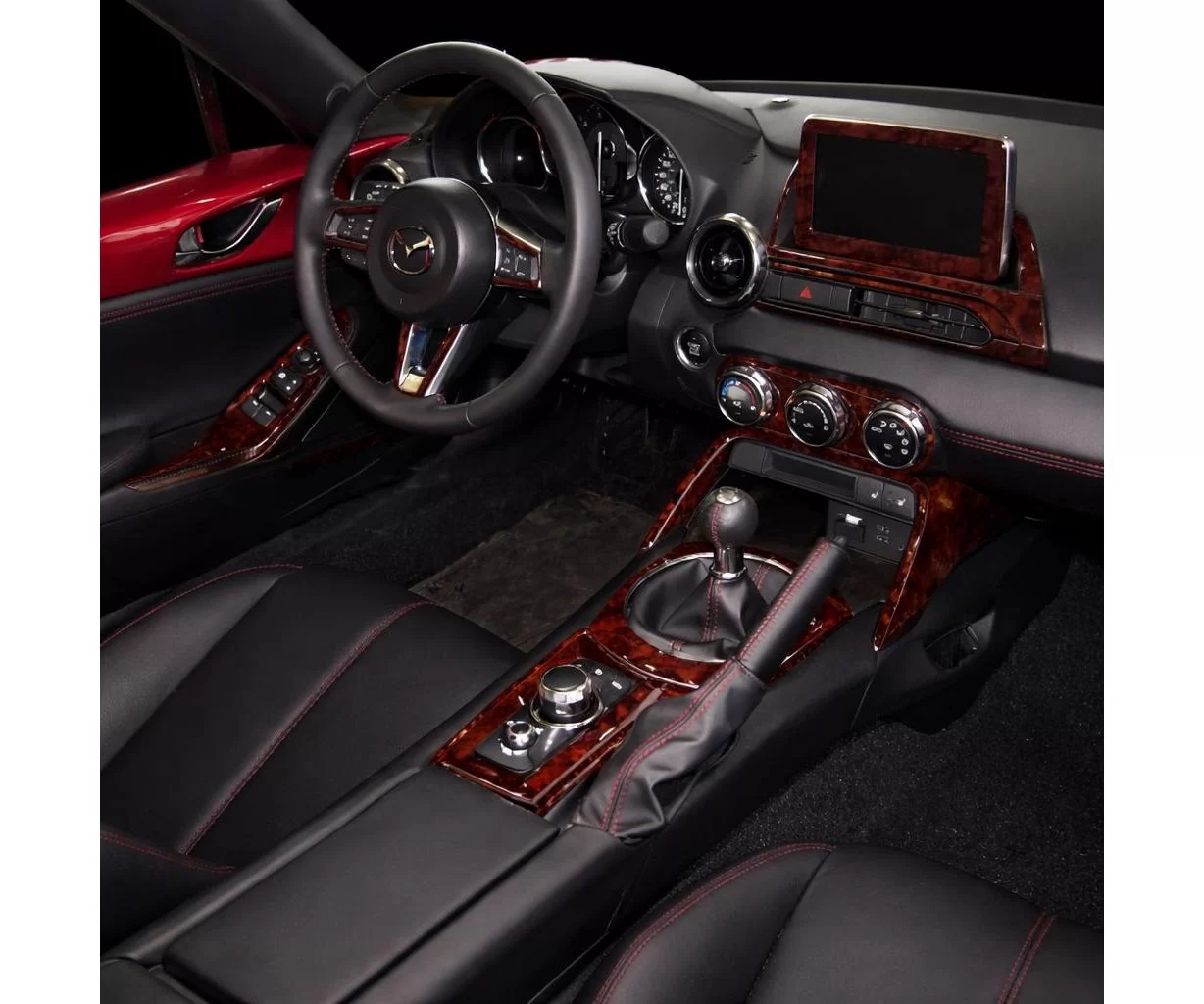 Mazda MX-5 Miata ND Mk4 2015-2020 Mascherine sagomate per rivestimento cruscotti 25-Decori Mazda MX-5 Miata ND Mk4 2015-2020 Mascherine sagomate per rivestimento cruscotti 25-Decori