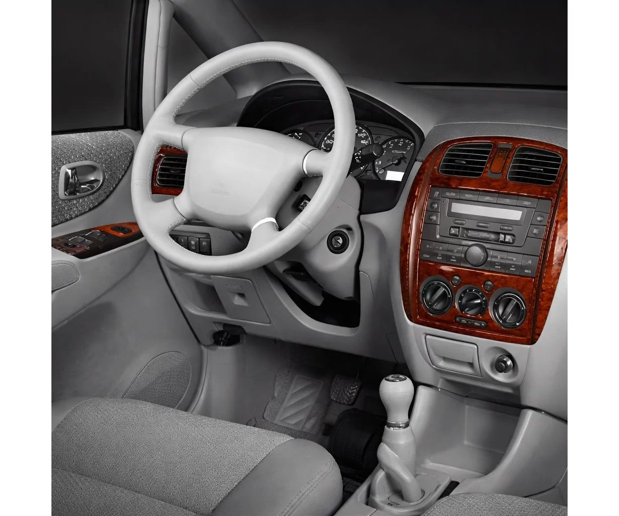 Mazda Premacy 06.99-12.04 Mascherine sagomate per rivestimento cruscotti 13-Decori