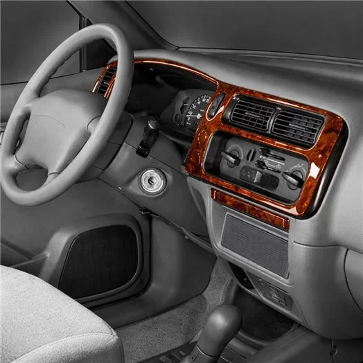 Mitsubishi L 200 09.96-07.07 Mascherine sagomate per rivestimento cruscotti 16-Decori