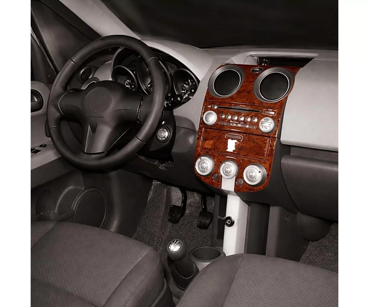 Mitsubishi Colt 05.04-12.07 Mascherine sagomate per rivestimento cruscotti 4-Decori