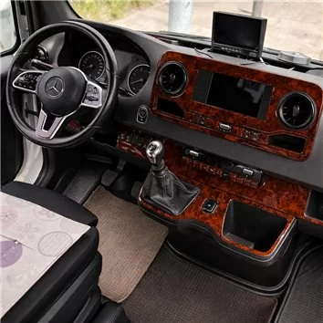 Mercedes Sprinter W907 2018 Mascherine sagomate per rivestimento cruscotti 50-Decori