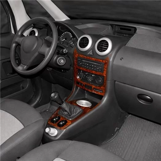 Peugeot 1007 04.2005 Mascherine sagomate per rivestimento cruscotti 2-Decori