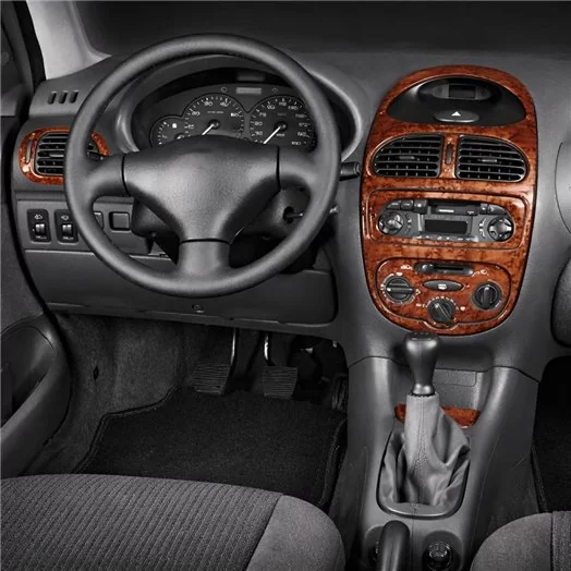 Peugeot 206 10.98-09.01 Mascherine sagomate per rivestimento cruscotti 8-Decori Peugeot 206 10.98-09.01 Mascherine sagomate per rivestimento cruscotti 8-Decori