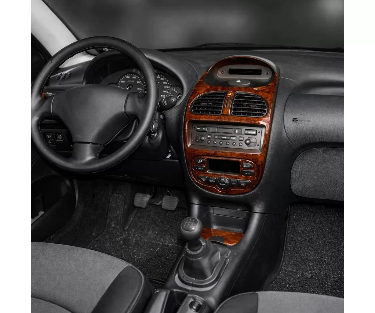 Peugeot 206 10.01-01.10 Mascherine sagomate per rivestimento cruscotti 10-Decori