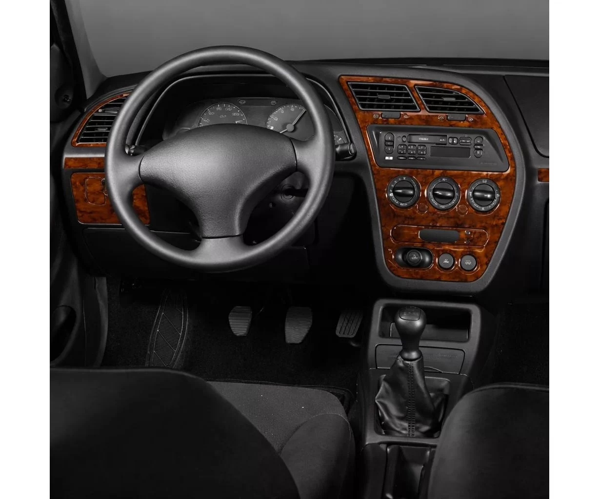 Peugeot 306 05.97-12.03 Mascherine sagomate per rivestimento cruscotti 11-Decori