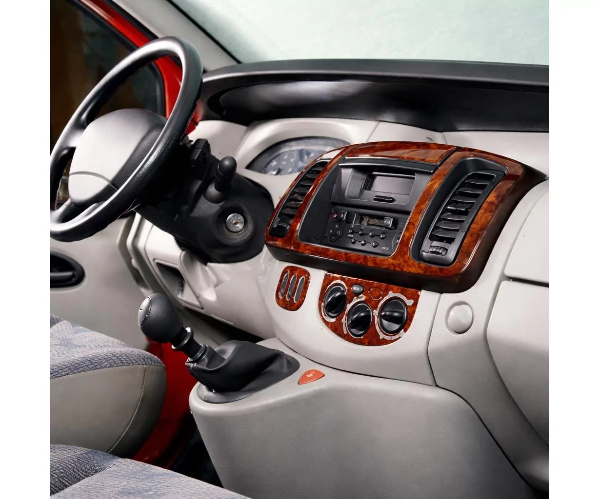 Renault Trafic Nissan Primast 04.01-12.06 Mascherine sagomate per rivestimento cruscotti 6-Decori Renault Trafic Nissan Primast 04.01-12.06 Mascherine sagomate per rivestimento cruscotti 6-Decori