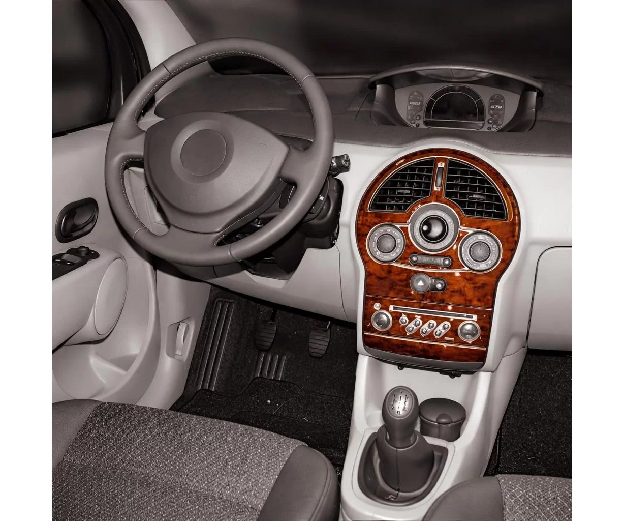 Renault Modus 08.2004 Mascherine sagomate per rivestimento cruscotti 4-Decori