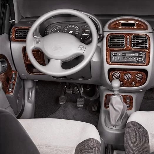 Renault Clio 06.98-05.01 Mascherine sagomate per rivestimento cruscotti 18-Decori