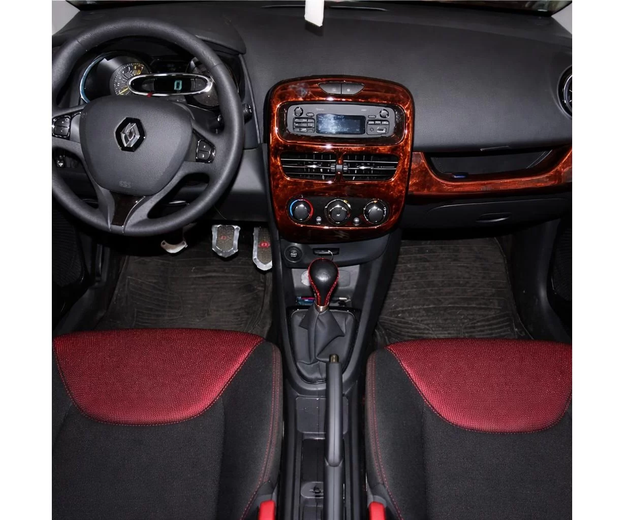 Renault Clio-4 09.2012 Mascherine sagomate per rivestimento cruscotti 16-Decori