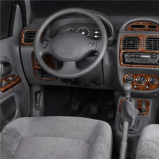 Renault Clio Symbol 06.04-09.08 Mascherine sagomate per rivestimento cruscotti 15-Decori