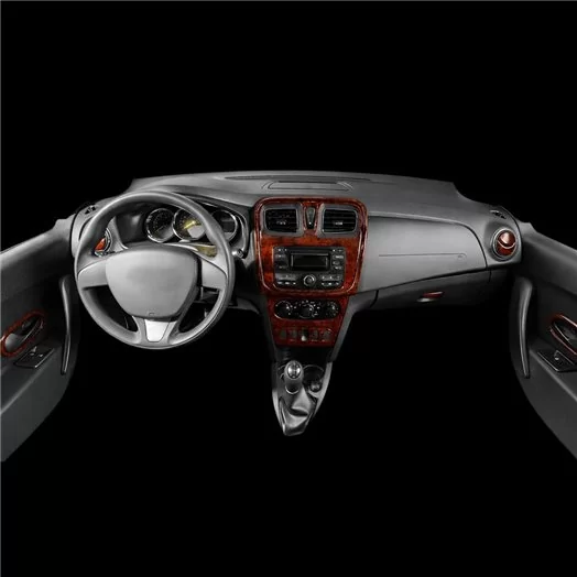 Renault Clio Symbol 01.2012 Mascherine sagomate per rivestimento cruscotti 25-Decori