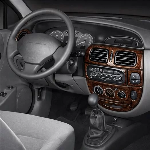 Renault Megane 03.99-02.03 Mascherine sagomate per rivestimento cruscotti 17-Decori