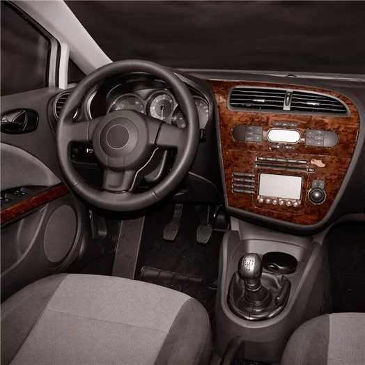 Seat Leon 1P 06.05-09.09 Mascherine sagomate per rivestimento cruscotti 8-Decori Seat Leon 1P 06.05-09.09 Mascherine sagomate per rivestimento cruscotti 8-Decori