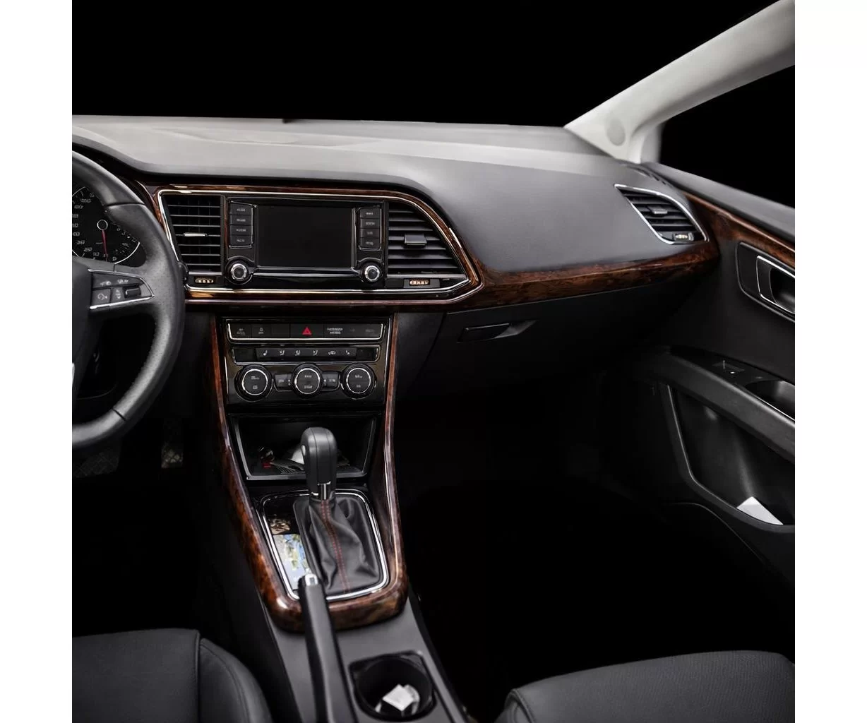 Seat Leon 01.2014 Mascherine sagomate per rivestimento cruscotti 14-Decori Seat Leon 01.2014 Mascherine sagomate per rivestimento cruscotti 14-Decori