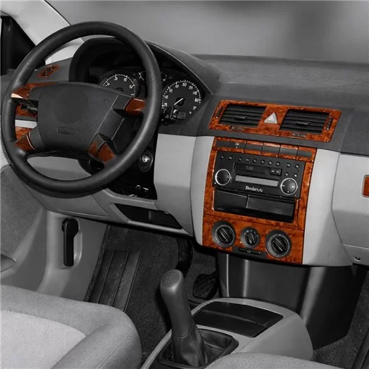 Skoda Fabia 6Y 09.99-05.06 Mascherine sagomate per rivestimento cruscotti 24-Decori