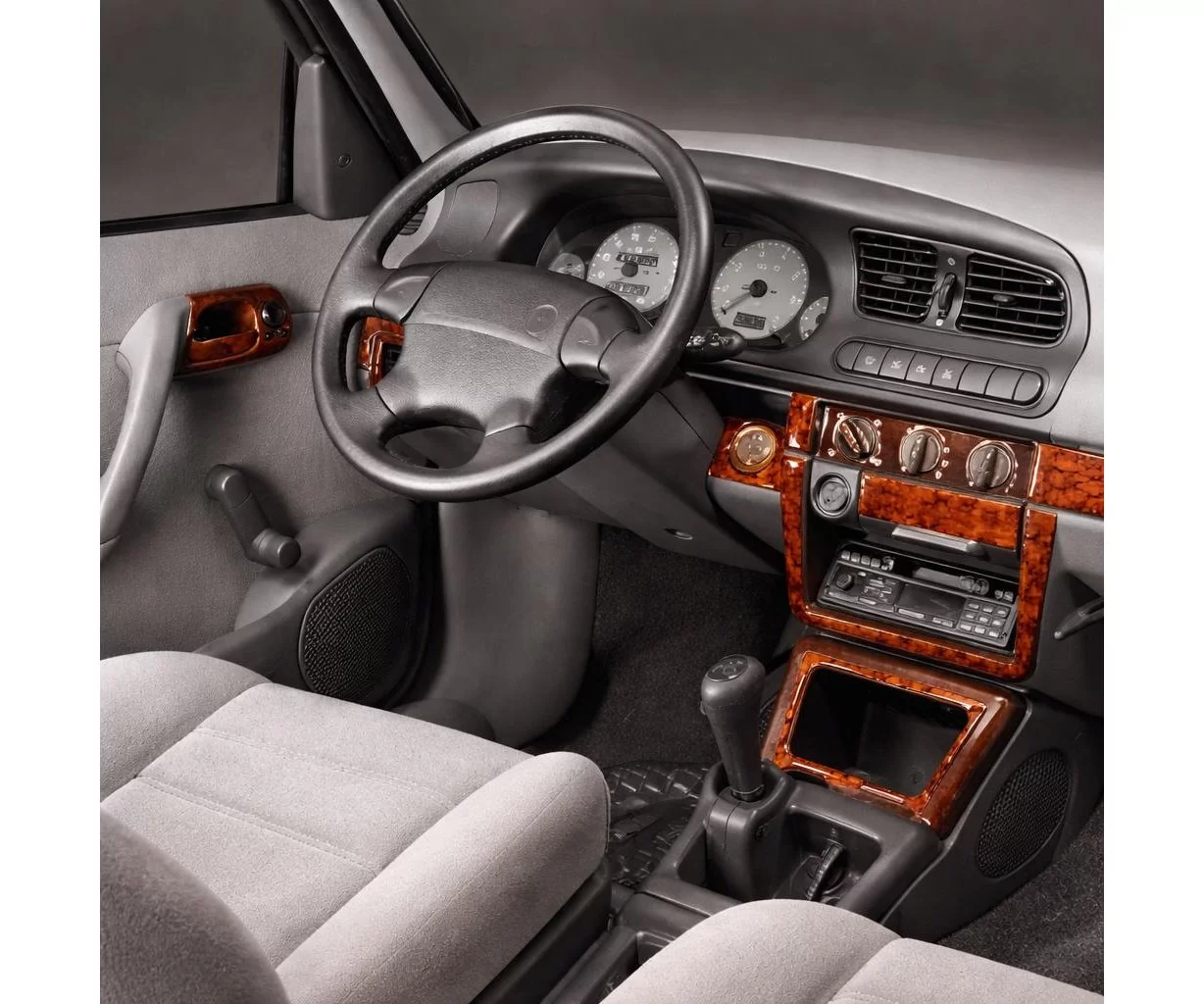 Skoda Felicia 01.95-12.99 Mascherine sagomate per rivestimento cruscotti 15-Decori