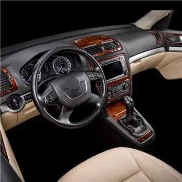 Skoda Octavia A5 1Z 09.2009 Mascherine sagomate per rivestimento cruscotti 11-Decori