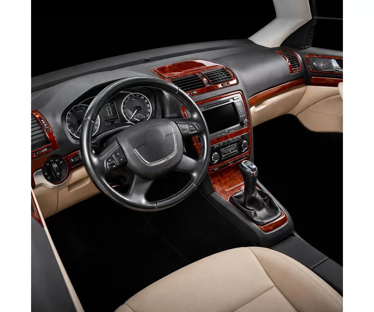 Skoda Yeti 01.2010 Mascherine sagomate per rivestimento cruscotti 36-Decori Skoda Yeti 01.2010 Mascherine sagomate per rivestimento cruscotti 36-Decori