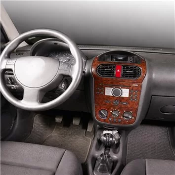 Opel Corsa C â€“ Pick-up 01.03-12.06 Mascherine sagomate per rivestimento cruscotti 6-Decori