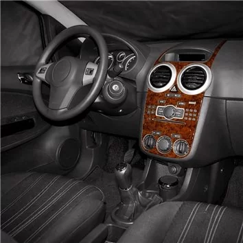 Opel Corsa D 01.2007 Mascherine sagomate per rivestimento cruscotti 13-Decori