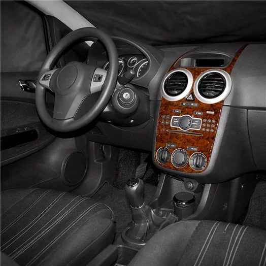 Opel Corsa D 01.2007 Mascherine sagomate per rivestimento cruscotti 13-Decori Opel Corsa D 01.2007 Mascherine sagomate per rivestimento cruscotti 13-Decori