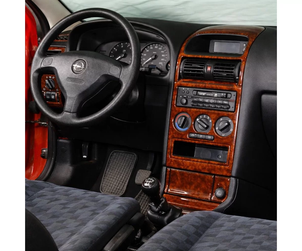 Opel Astra G 03.98-12.03 Mascherine sagomate per rivestimento cruscotti 16-Decori