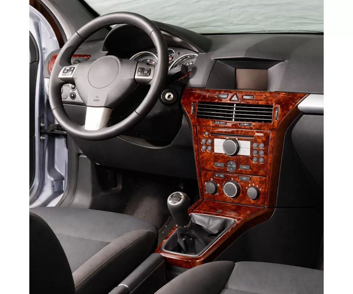 Opel Astra H 01.04-08.10 Mascherine sagomate per rivestimento cruscotti 10-Decori