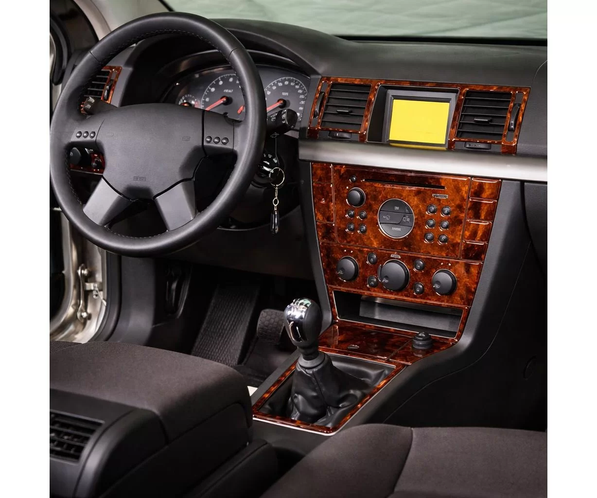 Opel Vectra C 09.02-12.08 Mascherine sagomate per rivestimento cruscotti 22-Decori Opel Vectra C 09.02-12.08 Mascherine sagomate per rivestimento cruscotti 22-Decori