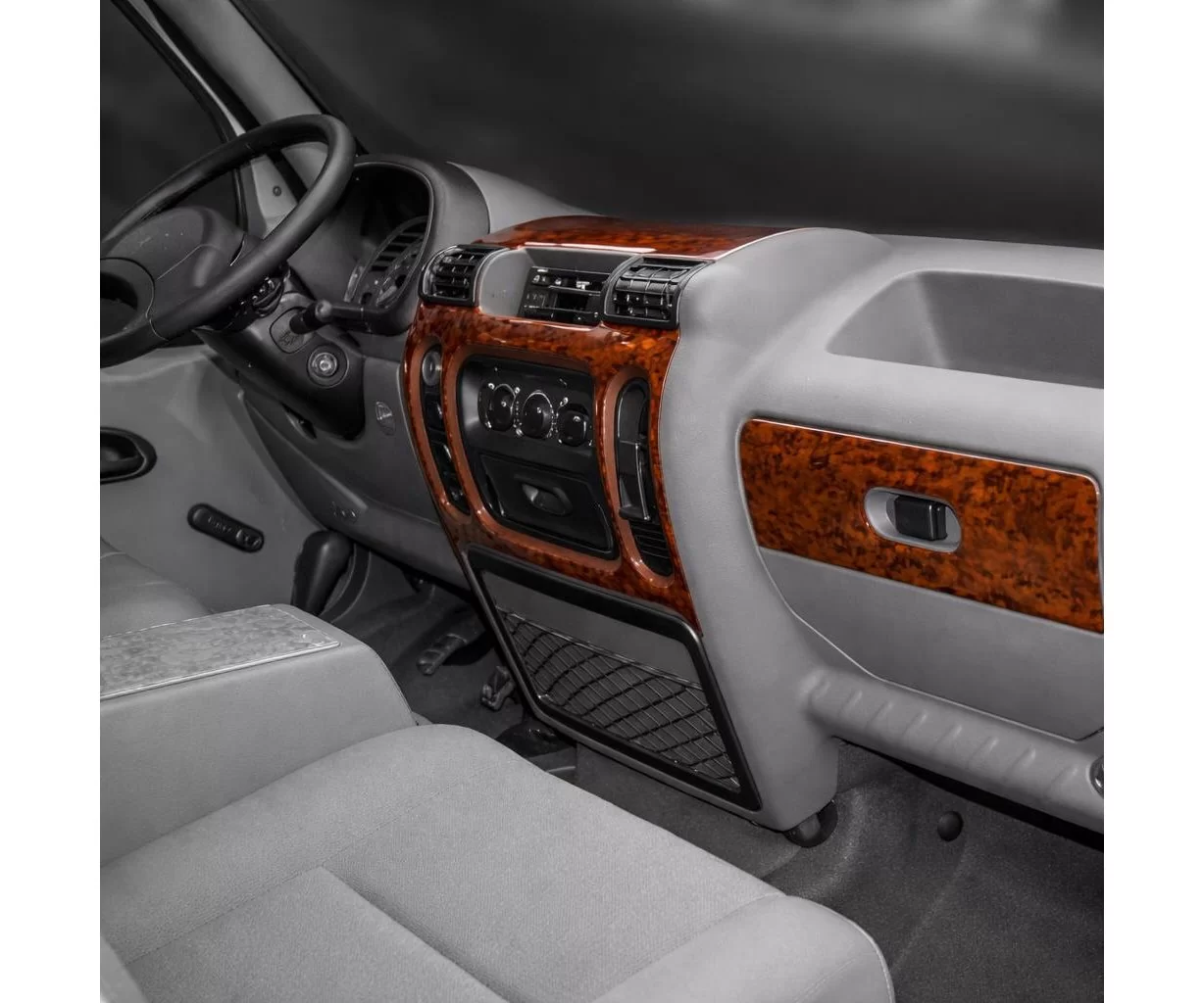 Opel Movano 01.99-12.03 Mascherine sagomate per rivestimento cruscotti 6-Decori