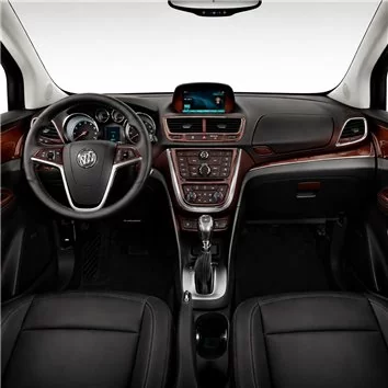 Opel Mokka ab 2012 Mascherine sagomate per rivestimento cruscotti 26-Decori