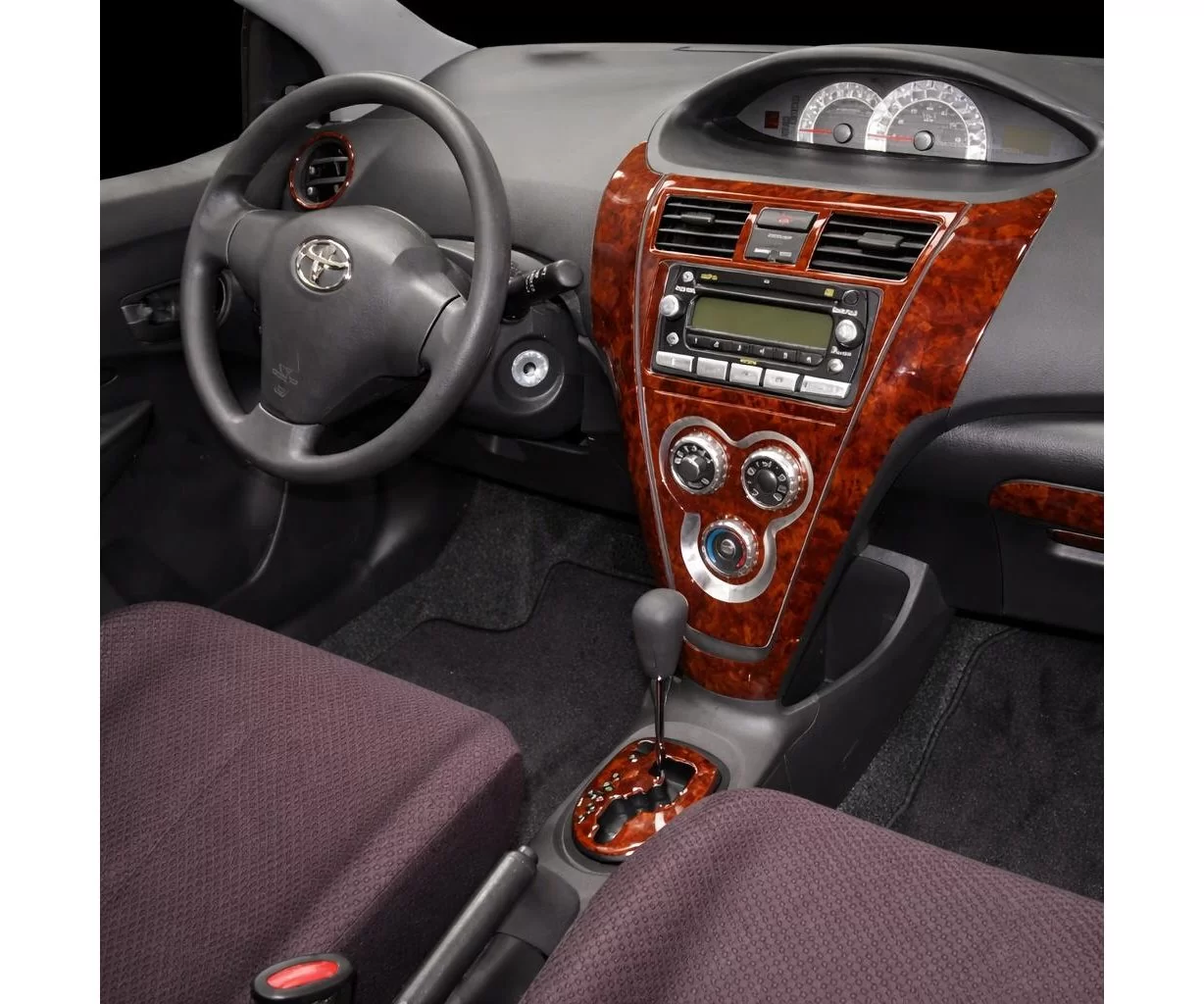Toyota Yaris 2006-2013 Mascherine sagomate per rivestimento cruscotti 28 Decori