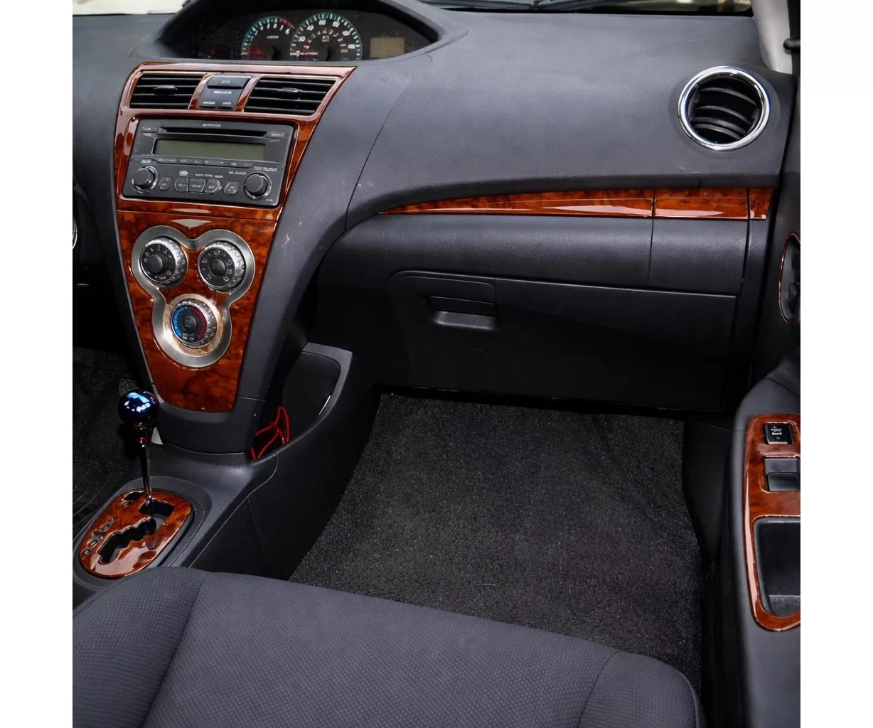 Toyota Yaris 2007-UP Full Mascherine sagomate per rivestimento cruscotti 