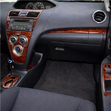 Toyota Yaris 2007-UP Full Set With Built-in Radio Mascherine sagomate per rivestimento cruscotti 