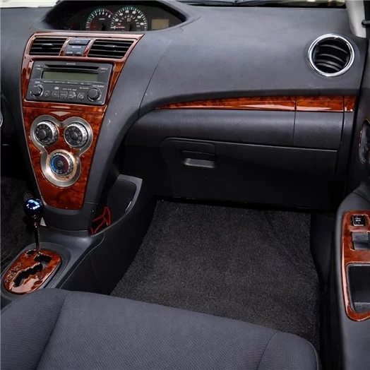 Toyota Yaris 2007-UP Full Set With Built-in Radio Mascherine sagomate per rivestimento cruscotti 